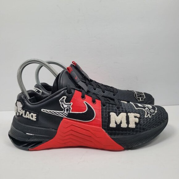 Nike Metcon 8 Matt Fraser Men's Black Red Gym Shoes DO9387-001 US Size 8.5 - Picture 4 of 11